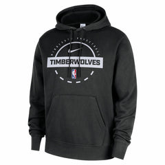 Black Minnesota Timberwolves 2025/26 Authentic Practice Club Pullover Hoodie | NBA