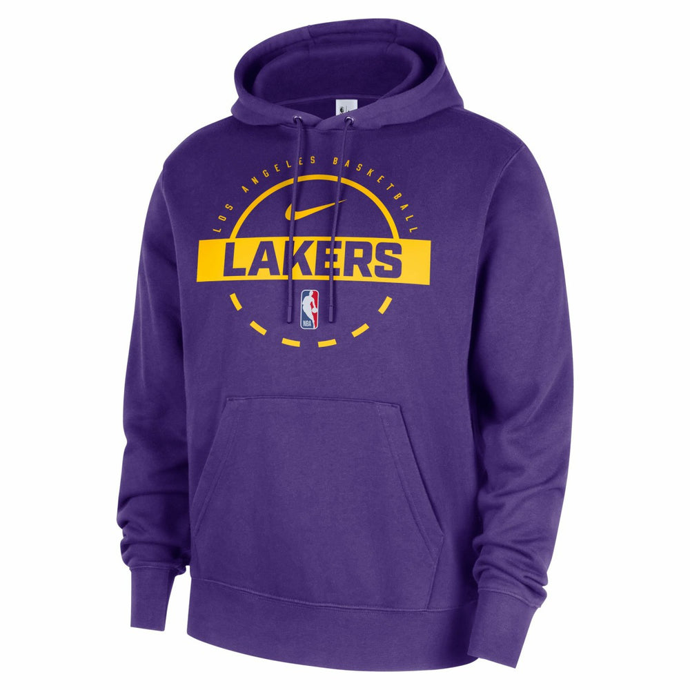 Purple Los Angeles Lakers 2025/26 Authentic Practice Club Pullover Hoodie | NBA