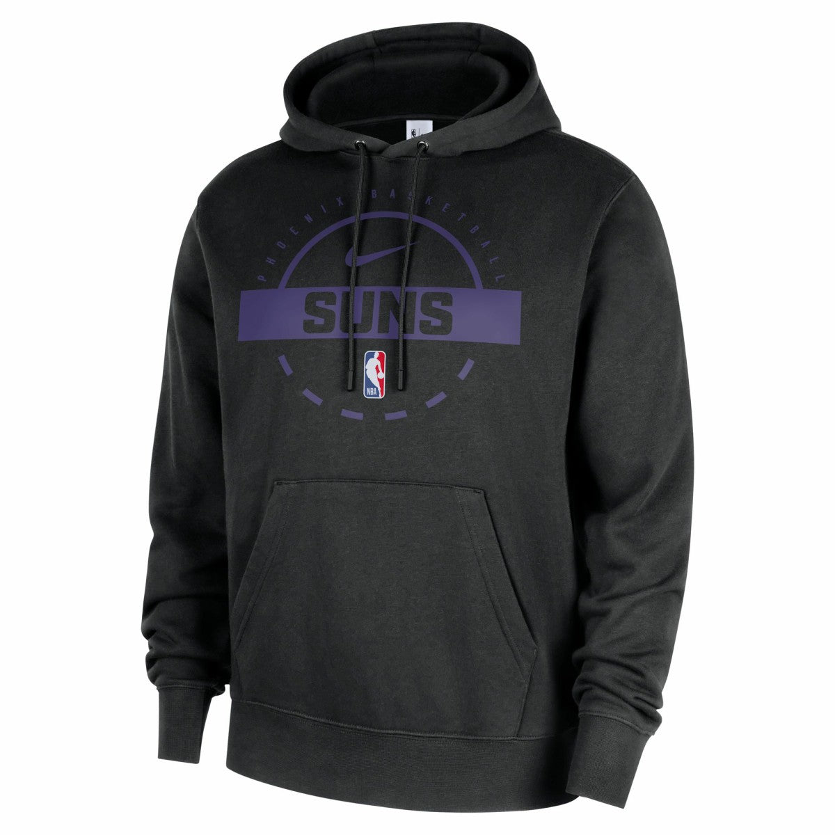 Black Phoenix Suns 2025/26 Authentic Practice Club Pullover Hoodie | NBA