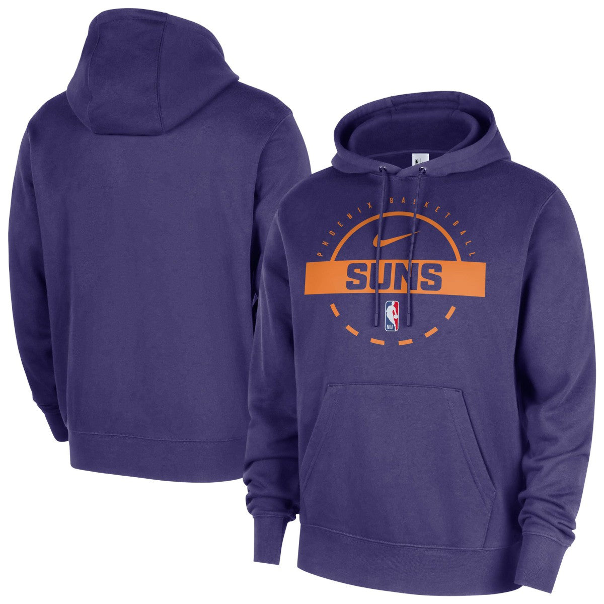 Purple Phoenix Suns 2025/26 Authentic Practice Club Pullover Hoodie | NBA