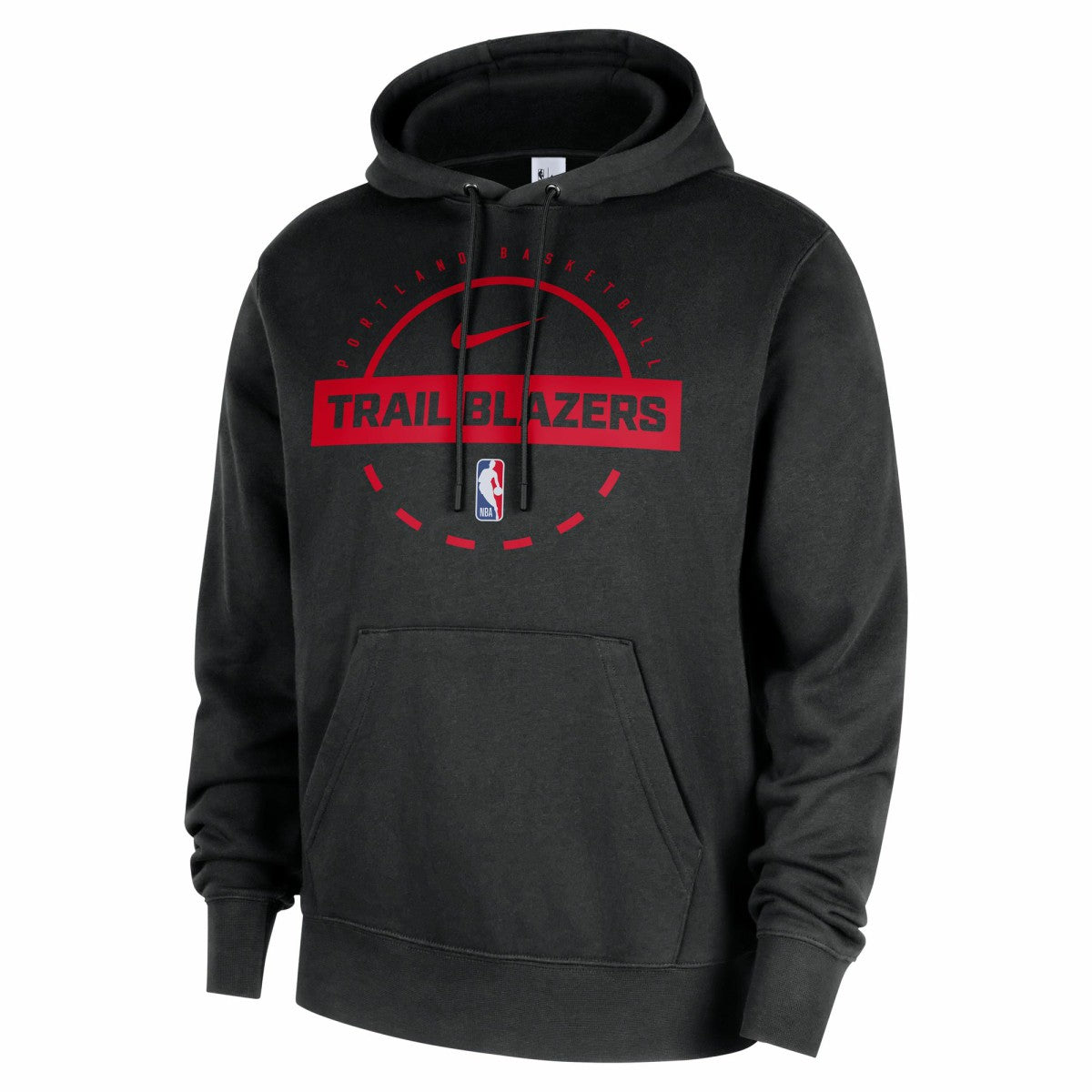 Black Portland Trail Blazers 2025/26 Authentic Practice Club Pullover Hoodie | NBA