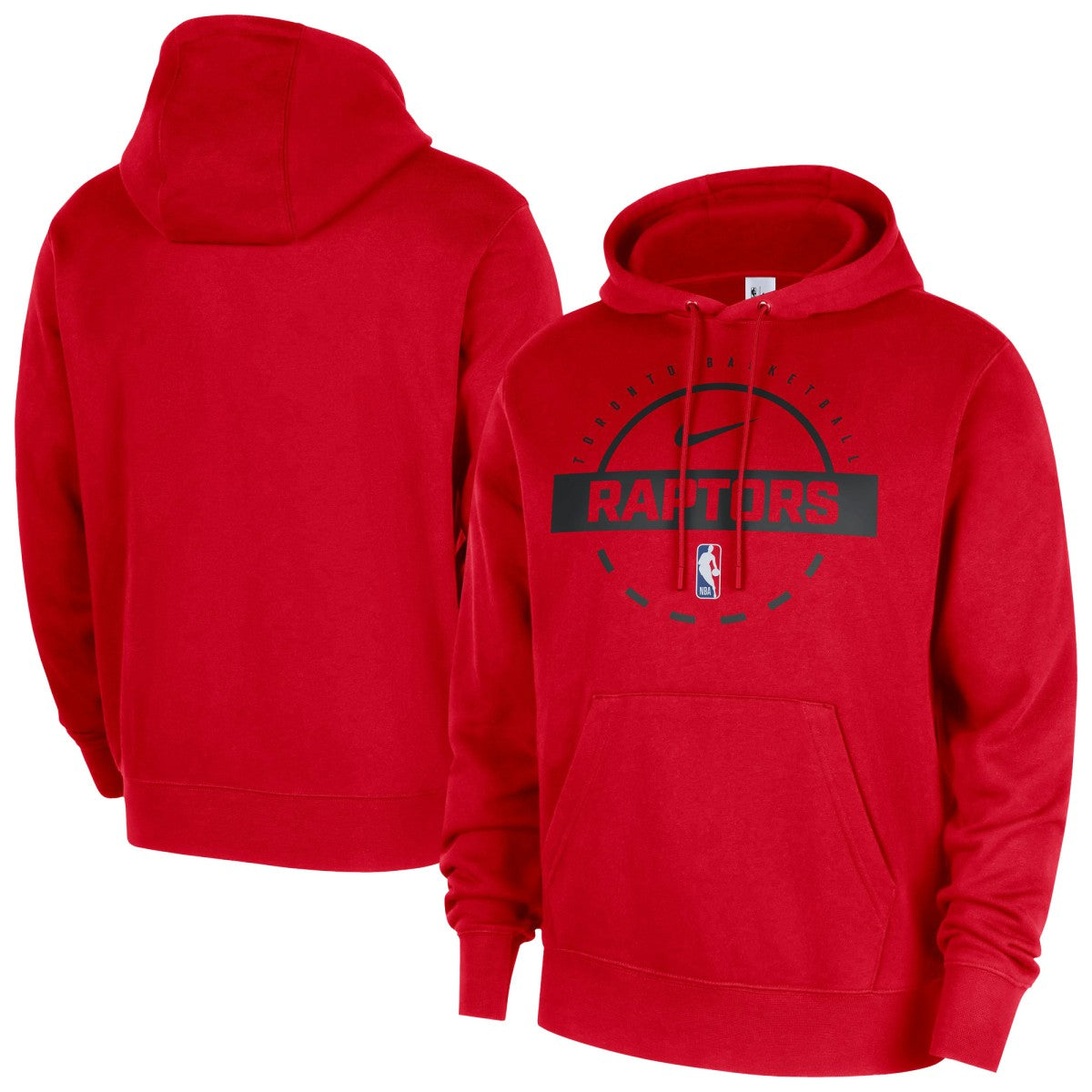 Red Toronto Raptors 2025/26 Authentic Practice Club Pullover Hoodie | NBA