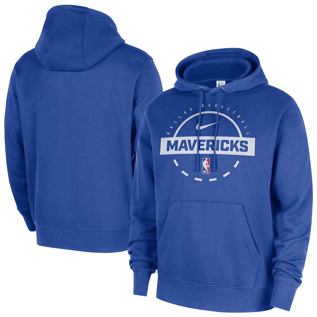 Blue Dallas Mavericks 2025/26 Authentic Practice Club Pullover Hoodie sale | NBA