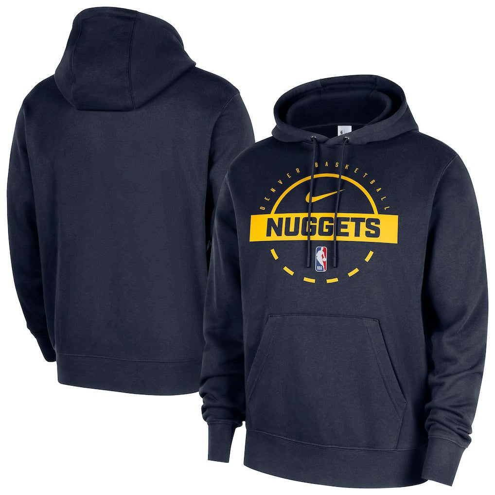 Navy Denver Nuggets 2025/26 Authentic Practice Club Pullover Hoodie sale | NBA
