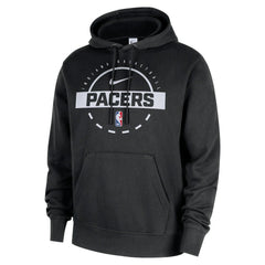 Black Indiana Pacers 2025/26 Authentic Practice Club Pullover Hoodie | NBA