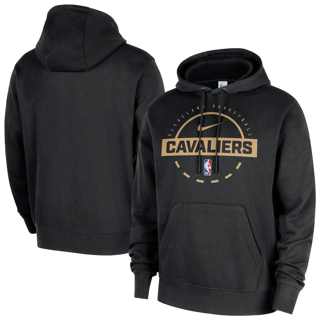 Black Cleveland Cavaliers 2025/26 Authentic Practice Club Pullover Hoodie sale | NBA