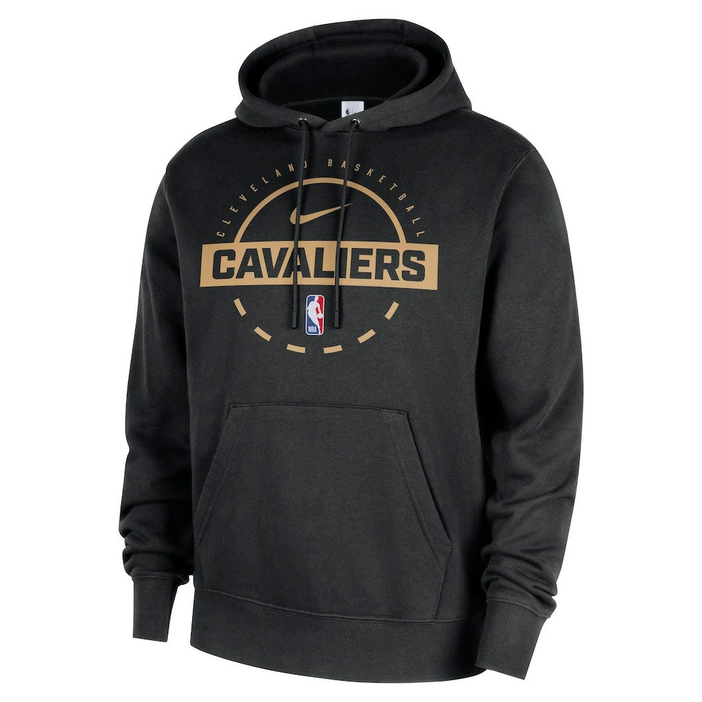 Black Cleveland Cavaliers 2025/26 Authentic Practice Club Pullover Hoodie sale | NBA