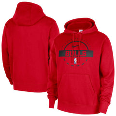 Red Chicago Bulls 2025/26 Authentic Practice Club Pullover Hoodie | NBA