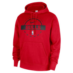 Red Chicago Bulls 2025/26 Authentic Practice Club Pullover Hoodie | NBA