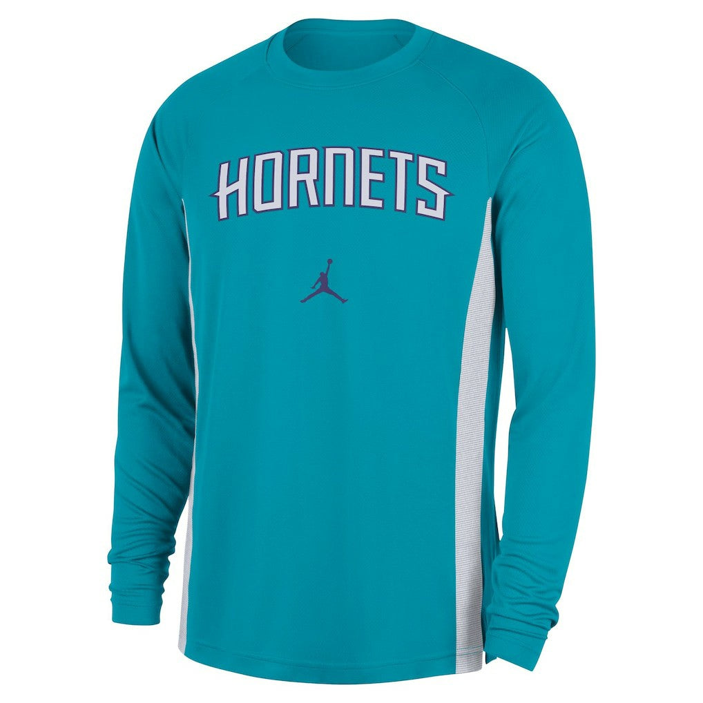 Teal Charlotte Hornets Jordan Brand 2025/26 Authentic Pre-Game Legend Dri-FIT Long Sleeve Shooting Shirt | NBA