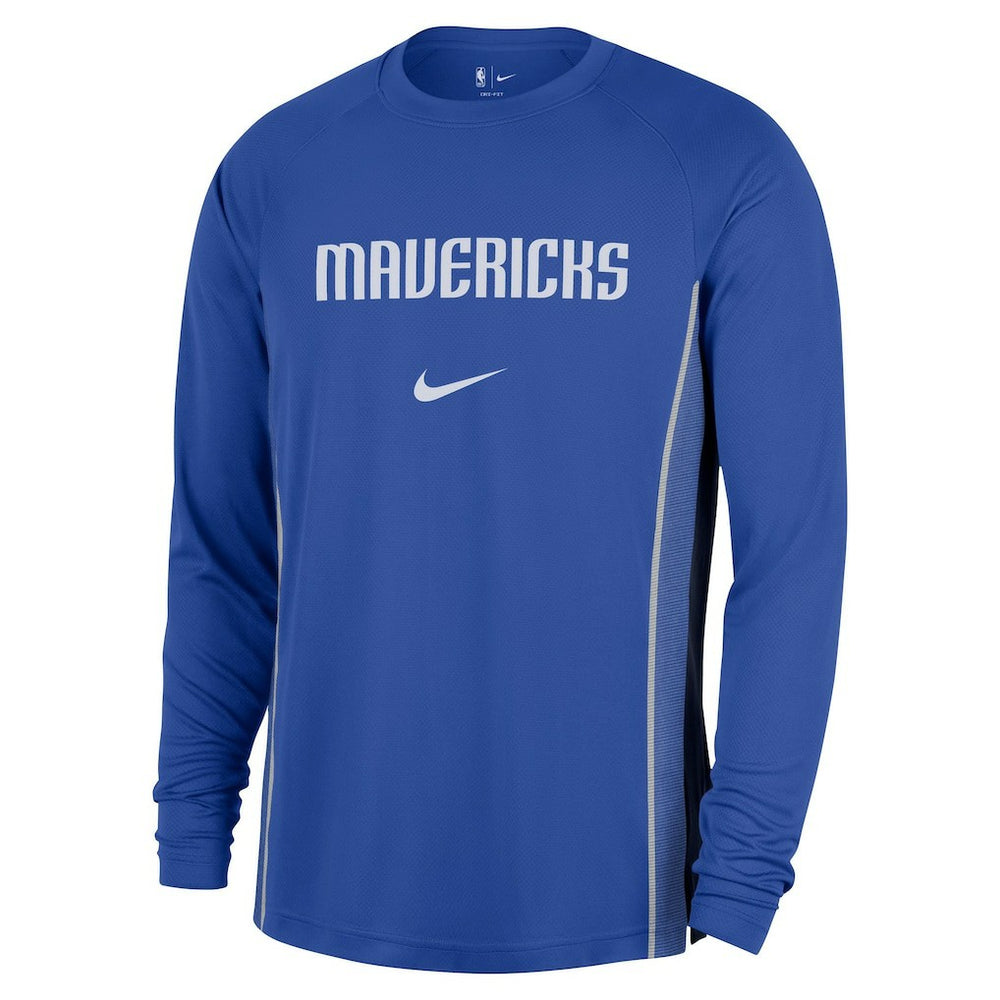 Blue Dallas Mavericks 2025/26 Authentic Pre-Game Legend Dri-FIT Long Sleeve Shooting Shirt sale | NBA
