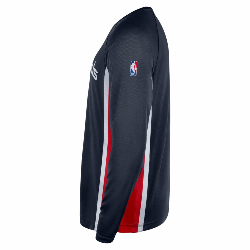 Navy Washington Wizards 2025/26 Authentic Pre-Game Legend Dri-FIT Long Sleeve Shooting Shirt | NBA