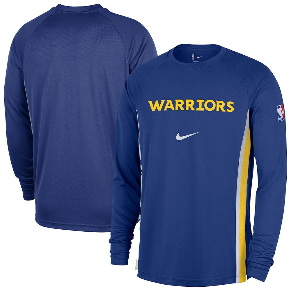 Royal Golden State Warriors 2025/26 Authentic Pre-Game Legend Dri-FIT Long Sleeve Shooting Shirt sale | NBA