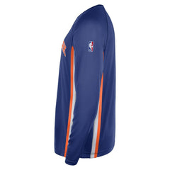Blue New York Knicks 2025/26 Authentic Pre-Game Legend Dri-FIT Long Sleeve Shooting Shirt | NBA