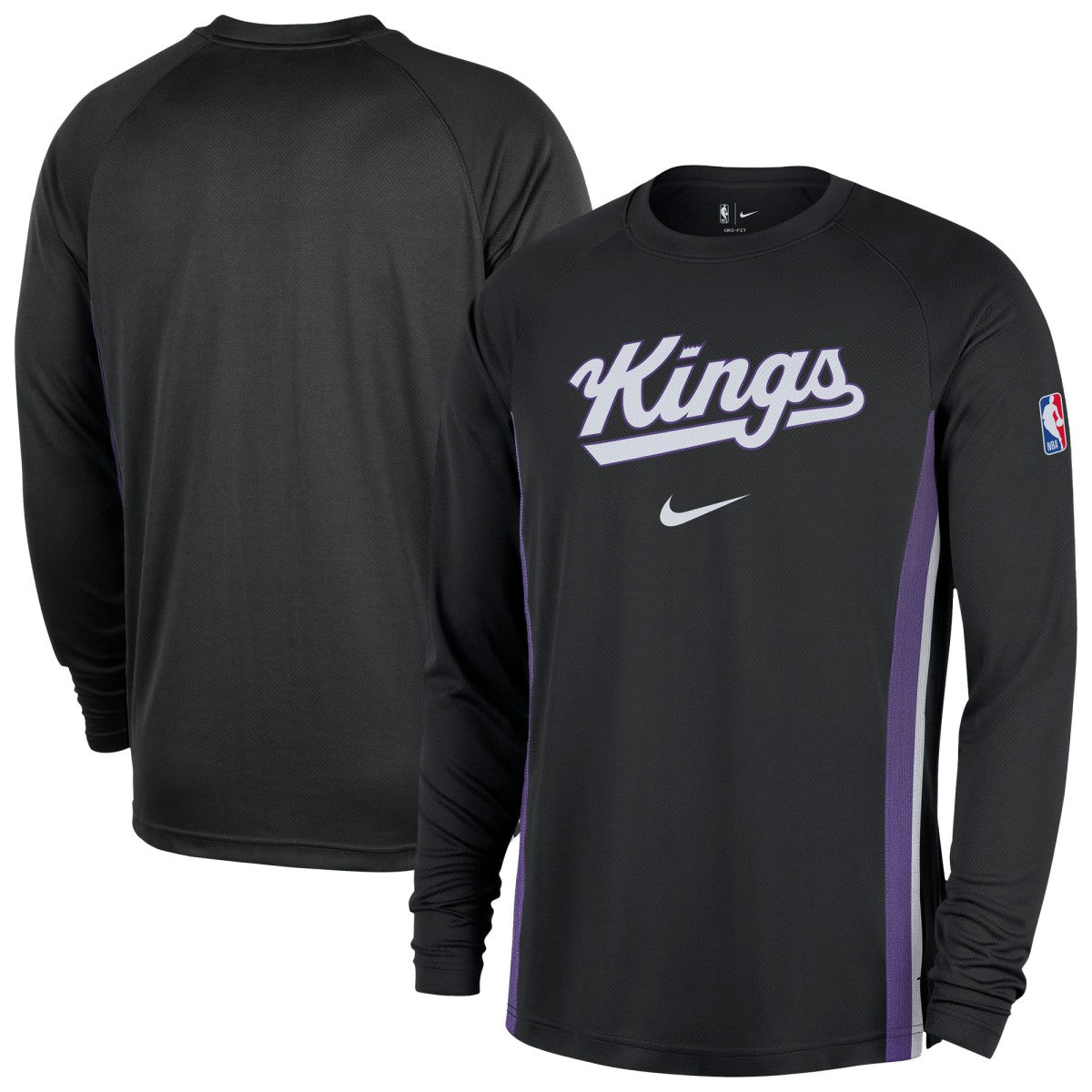 Black Sacramento Kings 2025/26 Authentic Pre-Game Legend Dri-FIT Long Sleeve Shooting Shirt | NBA