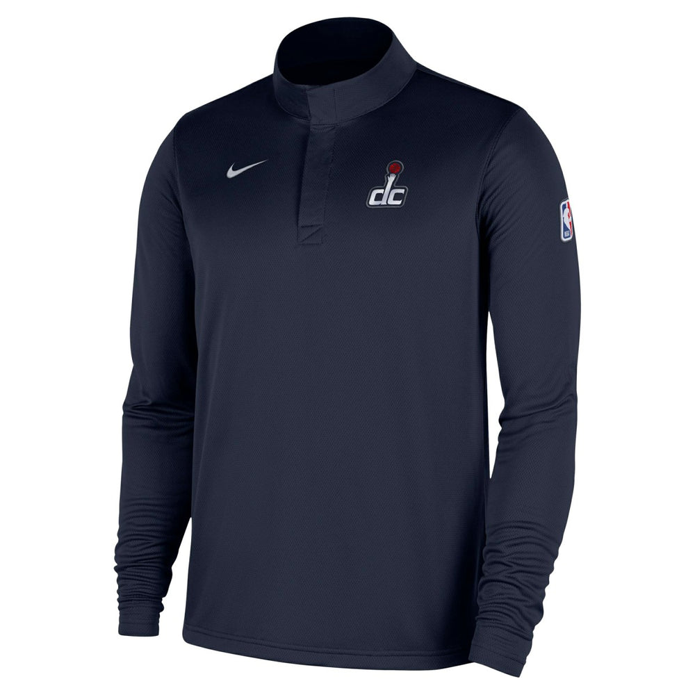 Navy Washington Wizards 2025/26 Authentic Coaches Quarter-Zip Dri-Fit Top | NBA