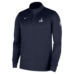 Navy Washington Wizards 2025/26 Authentic Coaches Quarter-Zip Dri-Fit Top | NBA