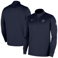 Navy Minnesota Timberwolves 2025/26 Authentic Coaches Quarter-Zip Dri-Fit Top | NBA