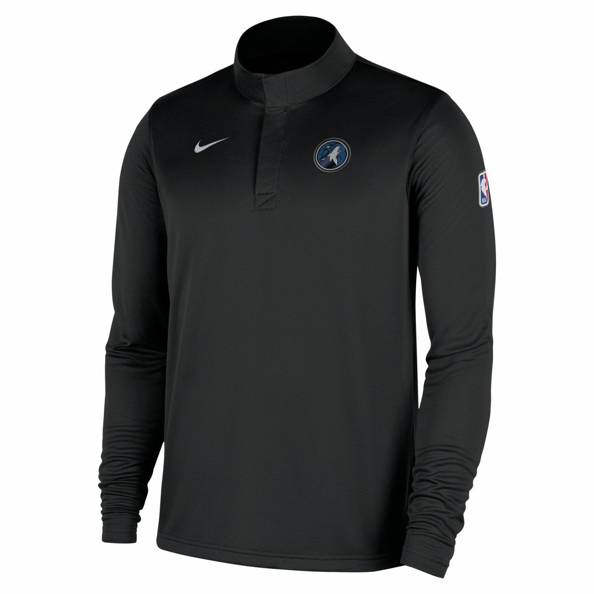 Black Minnesota Timberwolves 2025/26 Authentic Coaches Quarter-Zip Dri-Fit Top | NBA