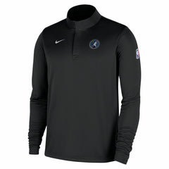 Black Minnesota Timberwolves 2025/26 Authentic Coaches Quarter-Zip Dri-Fit Top | NBA