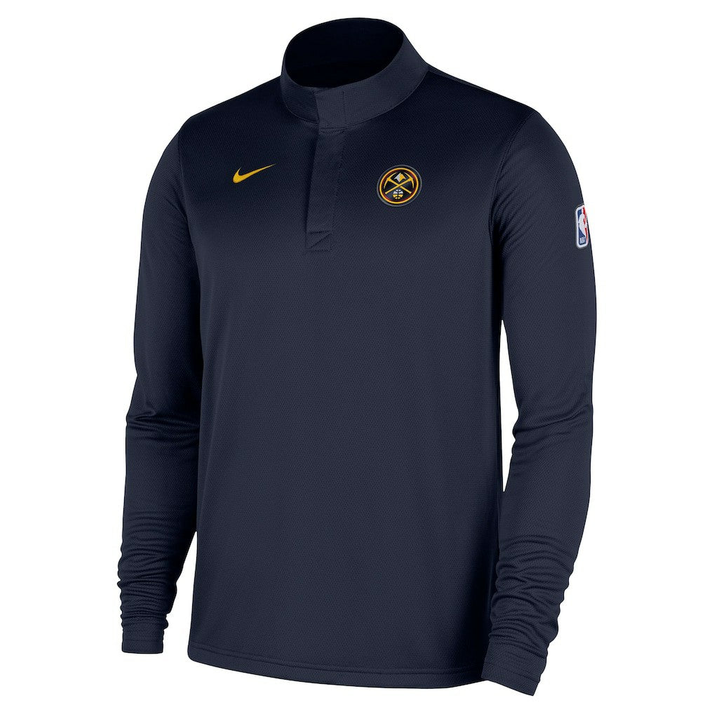 Navy Denver Nuggets 2025/26 Authentic Coaches Quarter-Zip Dri-Fit Top sale | NBA