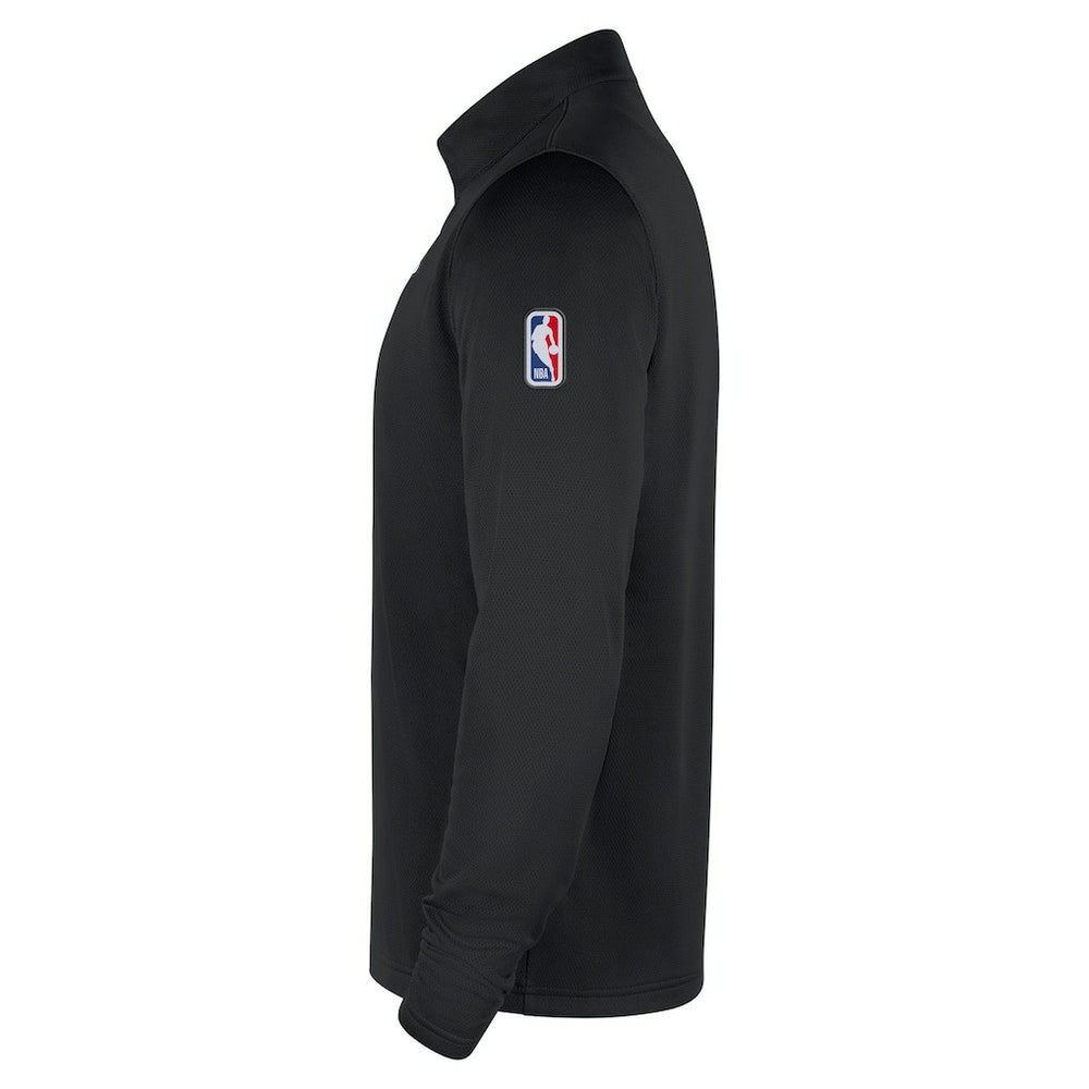 Black Philadelphia 76ers 2025/26 Authentic Coaches Quarter-Zip Dri-Fit Top | NBA