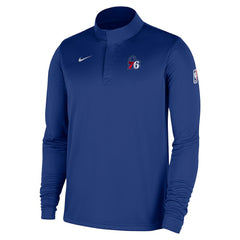 Royal Philadelphia 76ers 2025/26 Authentic Coaches Quarter-Zip Dri-Fit Top | NBA