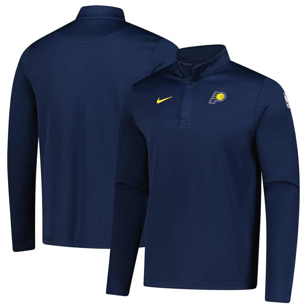 Navy Indiana Pacers 2025/26 Authentic Coaches Quarter-Zip Dri-Fit Top | NBA
