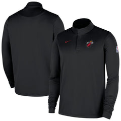 Black Miami Heat 2025/26 Authentic Coaches Quarter-Zip Dri-Fit Top | NBA
