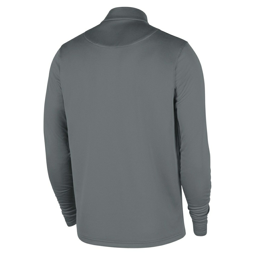 Gray Brooklyn Nets 2025/26 Authentic Coaches Quarter-Zip Dri-Fit Top | NBA