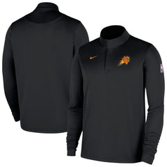 Black Phoenix Suns 2025/26 Authentic Coaches Quarter-Zip Dri-Fit Top | NBA