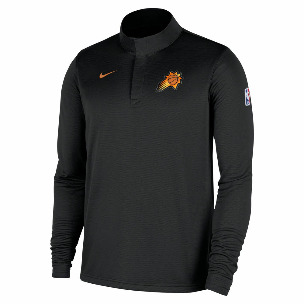Black Phoenix Suns 2025/26 Authentic Coaches Quarter-Zip Dri-Fit Top | NBA