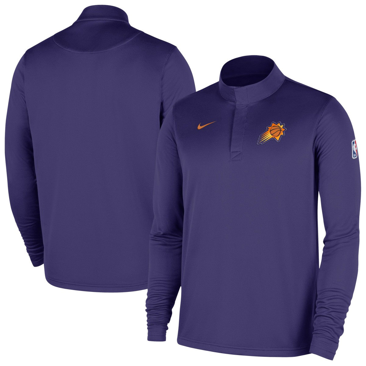 Purple Phoenix Suns 2025/26 Authentic Coaches Quarter-Zip Dri-Fit Top | NBA