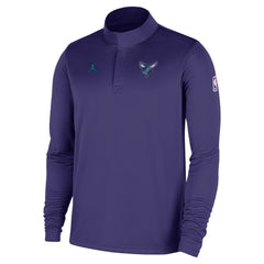 Purple Charlotte Hornets 2025/26 Authentic Coaches Quarter-Zip Dri-Fit Top | NBA