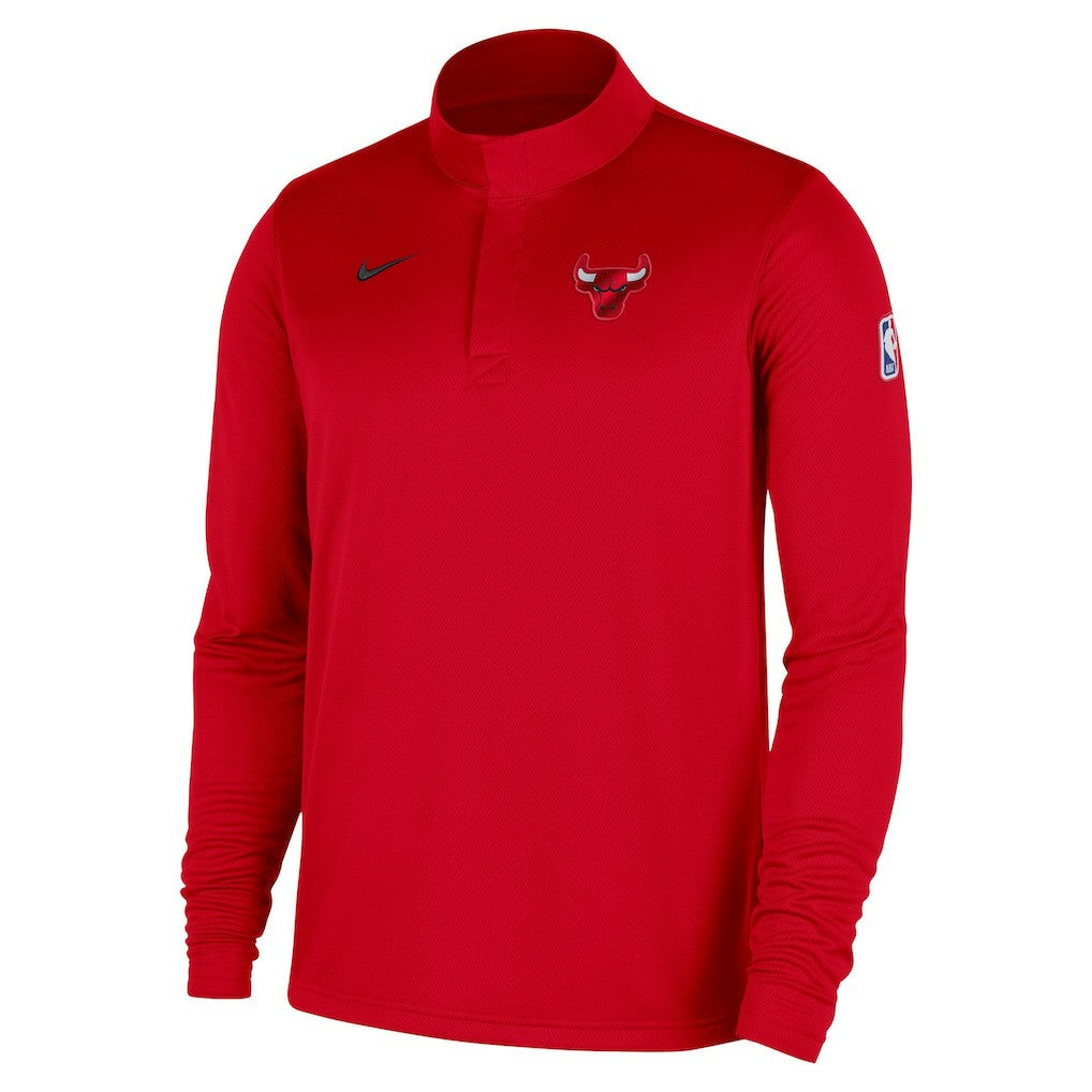 Red Chicago Bulls 2025/26 Authentic Coaches Quarter-Zip Dri-Fit Top | NBA