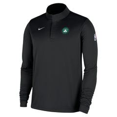 Black Boston Celtics 2025/26 Authentic Coaches Quarter-Zip Dri-Fit Top | NBA