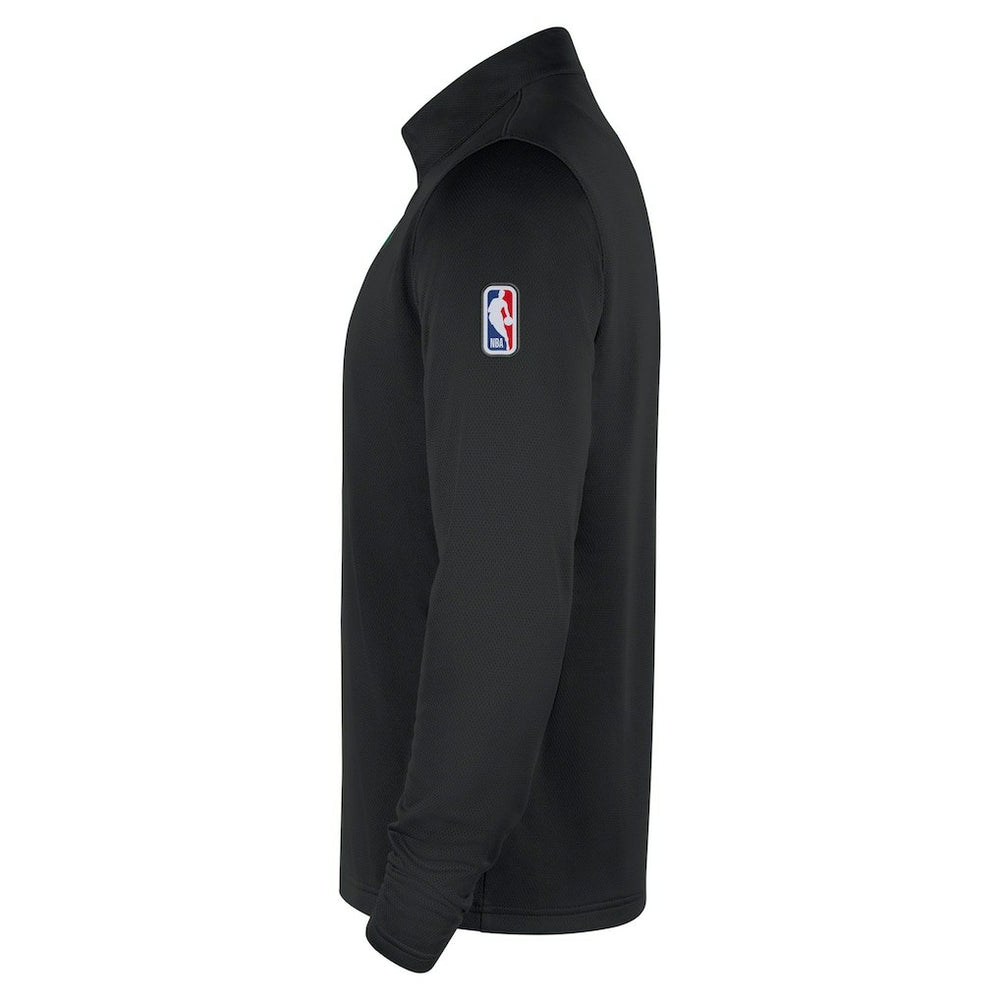 Black Boston Celtics 2025/26 Authentic Coaches Quarter-Zip Dri-Fit Top | NBA
