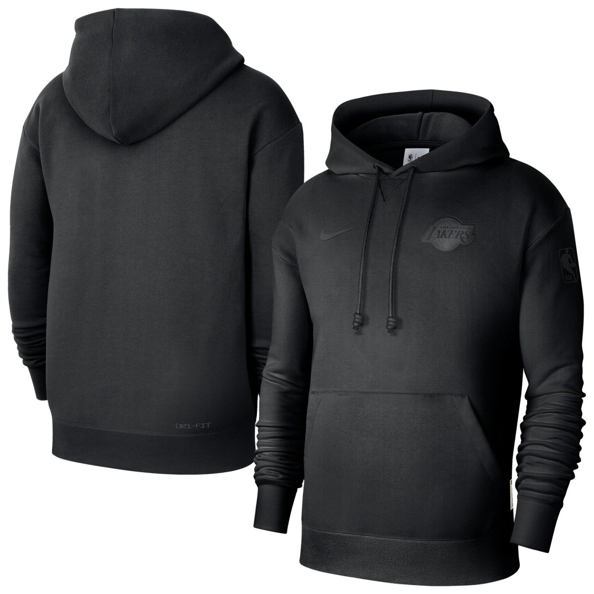 Black Los Angeles Lakers Men's Authentic Travel Standard Issue Dri-Fit Hoodie | NBA