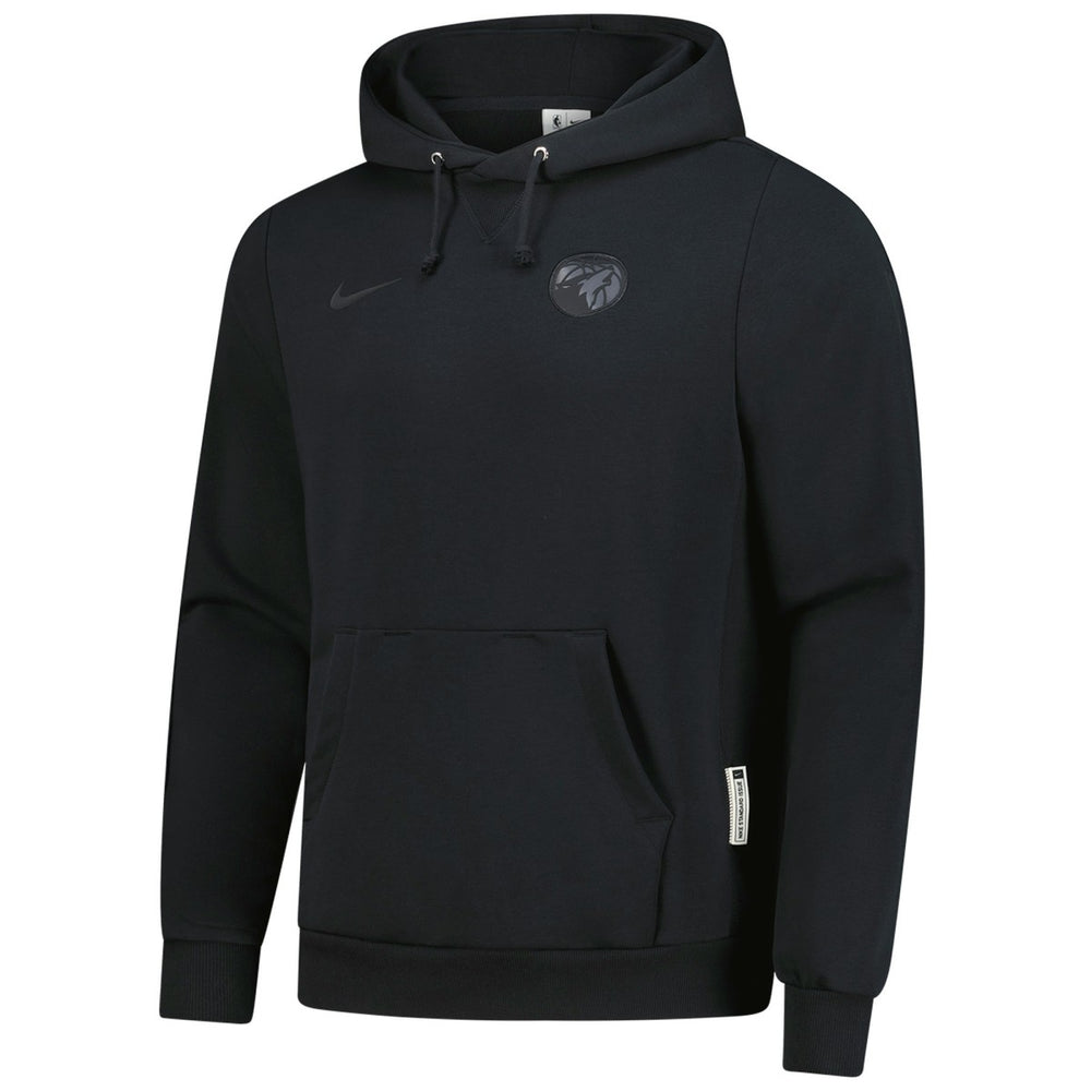 Black Minnesota Timberwolves Men's Authentic Travel Standard Issue Dri-Fit Hoodie | NBA