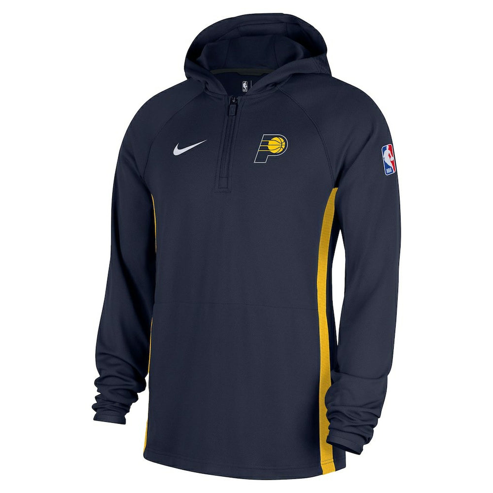 Navy Indiana Pacers Authentic On Court Zone Quarter-Zip Dri-FIT Hoodie Jacket | NBA