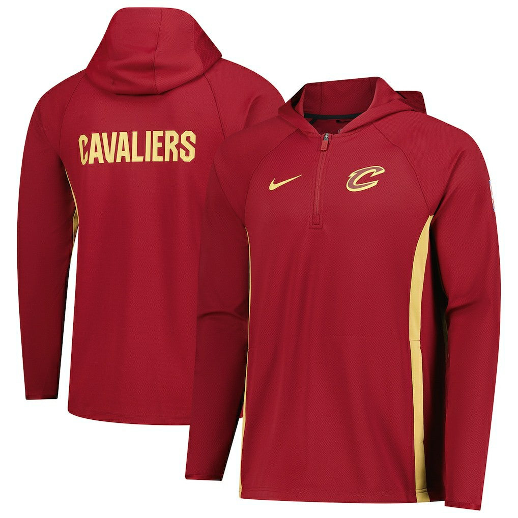 Wine Cleveland Cavaliers Authentic On Court Zone Quarter-Zip Dri-FIT Hoodie Jacket sale | NBA