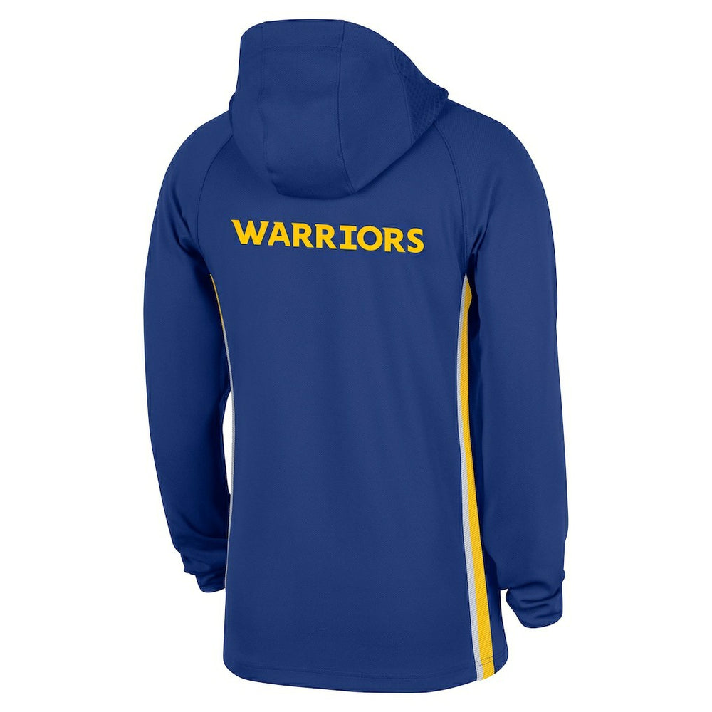 Blue Golden State Warriors Authentic On Court Zone Quarter-Zip Dri-FIT Hoodie Jacket sale | NBA