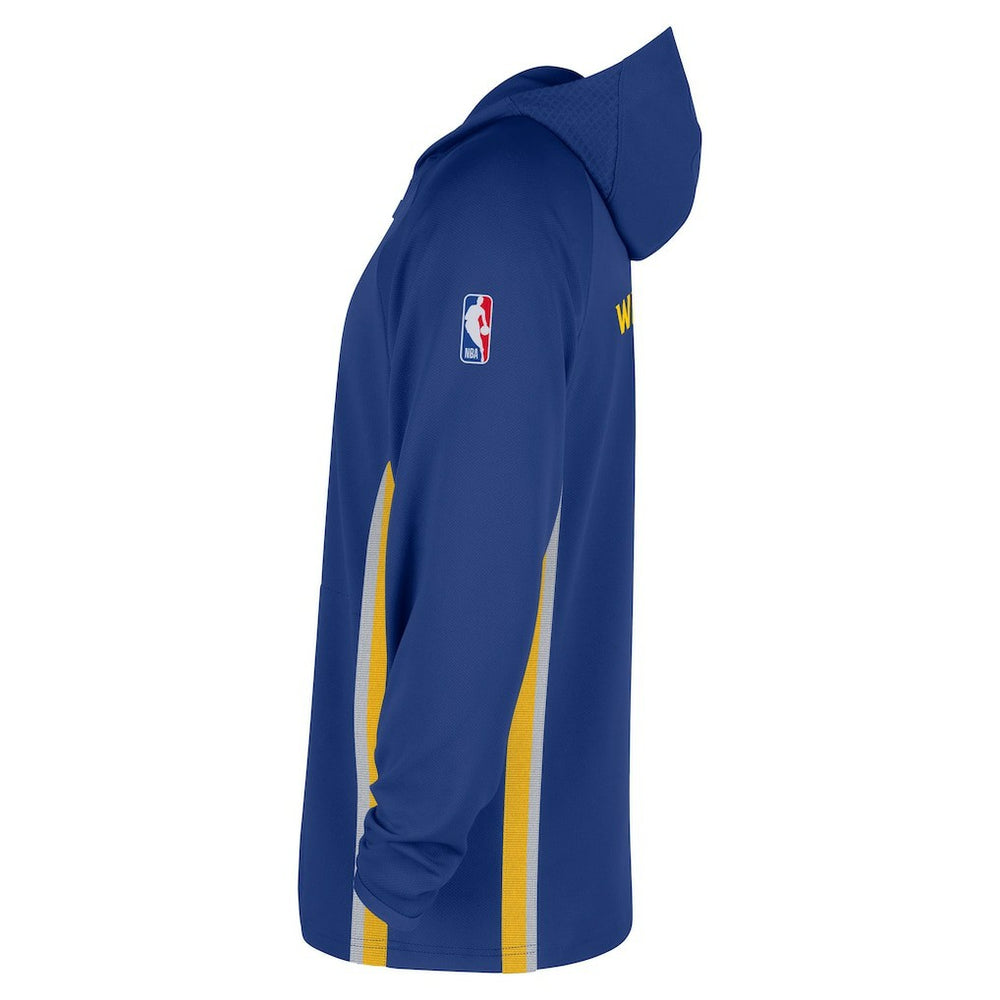 Blue Golden State Warriors Authentic On Court Zone Quarter-Zip Dri-FIT Hoodie Jacket sale | NBA