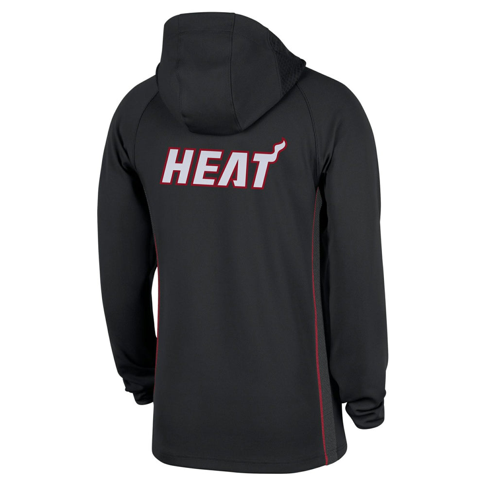 Black Miami Heat Authentic On Court Zone Quarter-Zip Dri-FIT Hoodie Jacket | NBA