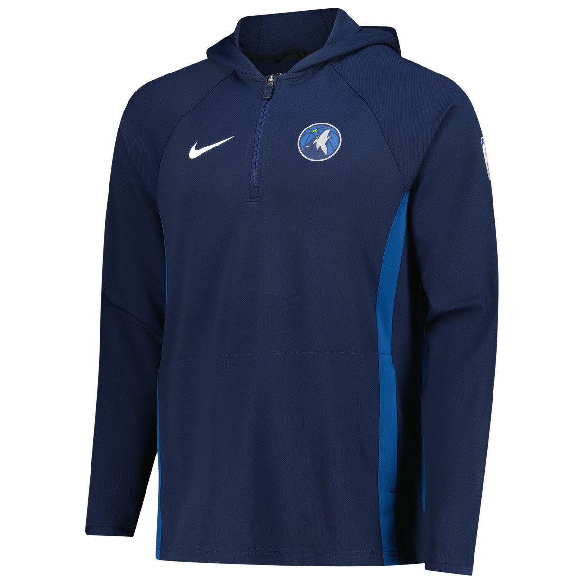 Navy Minnesota Timberwolves Authentic On Court Zone Quarter-Zip Dri-FIT Hoodie Jacket | NBA