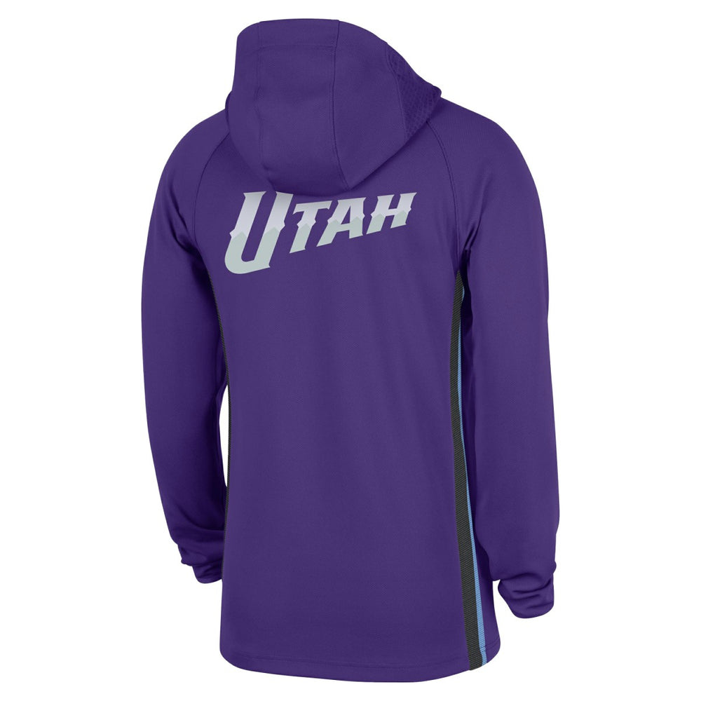 Purple Utah Jazz Authentic On Court Zone Quarter-Zip Dri-FIT Hoodie Jacket | NBA