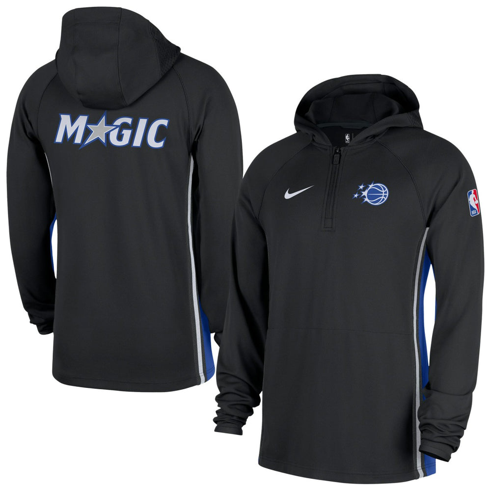Black Orlando Magic Authentic On Court Zone Quarter-Zip Dri-FIT Hoodie Jacket | NBA