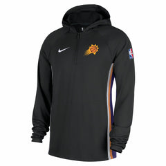Black Phoenix Suns Authentic On Court Zone Quarter-Zip Dri-FIT Hoodie Jacket | NBA