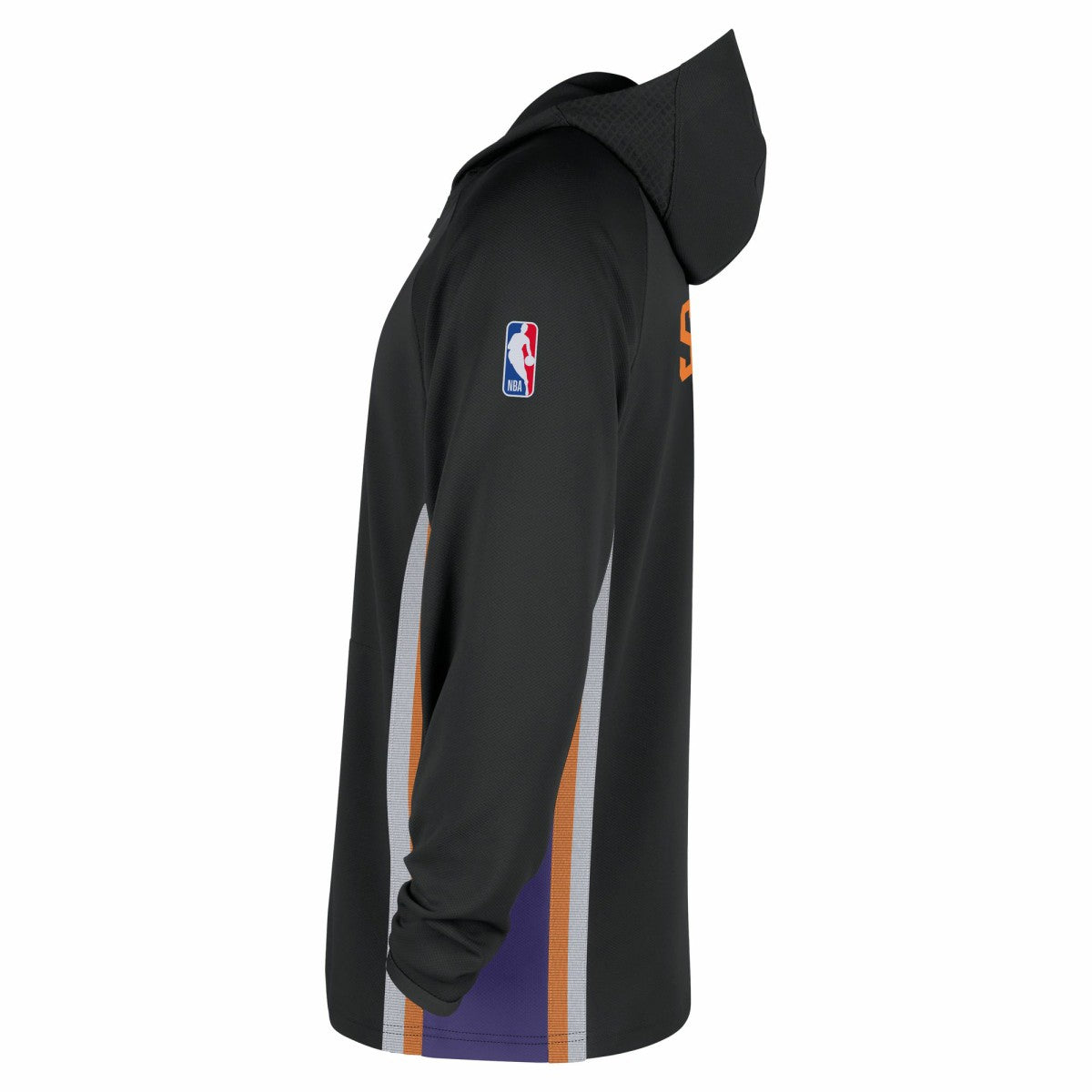 Black Phoenix Suns Authentic On Court Zone Quarter-Zip Dri-FIT Hoodie Jacket | NBA