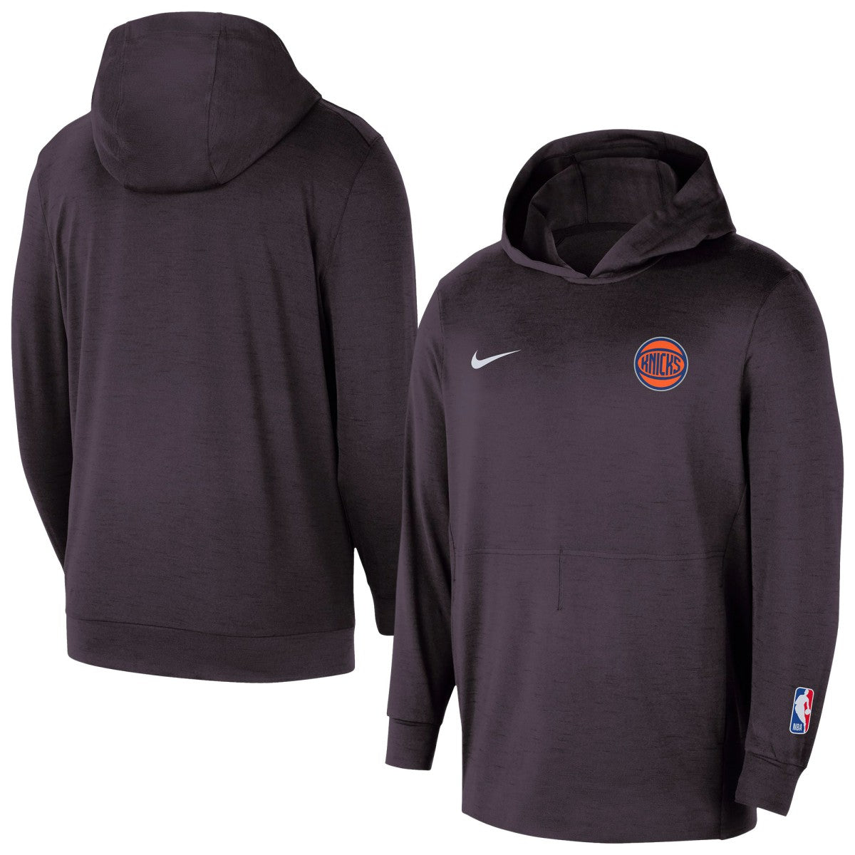 Black New York Knicks Authentic Practice Yoga Restore Dri-Fit Pullover Hoodie | NBA